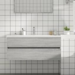 Berkfield Home Sink Cabinet Grey Sonoma 100x38.5x45 cm Engineered Wood