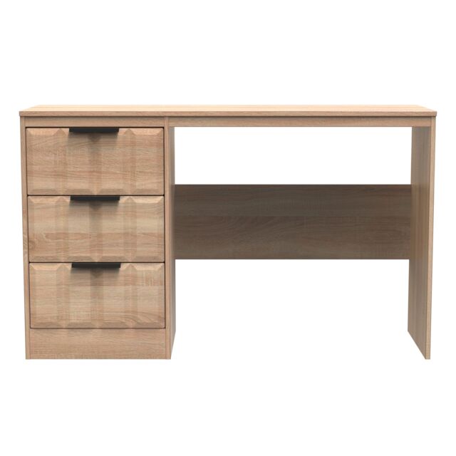 Ready Assembled 2 U Seattle 3 Drawer Desk (Ready Assembled) in Light Oak - image 1