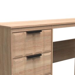 Ready Assembled 2 U Seattle 3 Drawer Desk (Ready Assembled) in Light Oak - thumbnail 4