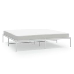 Berkfield Home Metal Bed Frame White 180x200 cm Super King - thumbnail 2