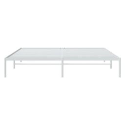 Berkfield Home Metal Bed Frame White 180x200 cm Super King - thumbnail 5