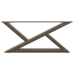 Berkfield Home Coffee Table Legs 2 pcs Natural Steel 70x(30-31.3) cm Steel in Brown - thumbnail 5