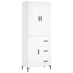 Berkfield Home Highboard White 69.5x34x180 cm Engineered Wood - thumbnail 2