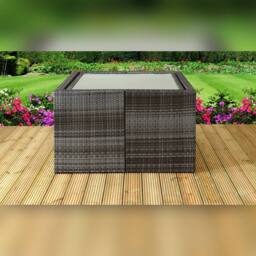 Comfy Living Ltd 7 Piece Rattan Garden Furniture Set in Grey - thumbnail 2