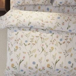 Snug City Floral Complete Bedding Set Duvet Cover Set Pillowcase Fitted Sheet in Pink - Size: Single - thumbnail 2
