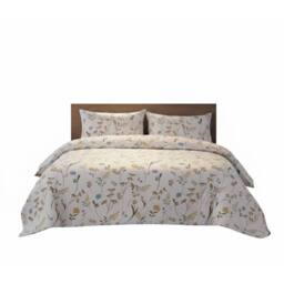 Snug City Floral Complete Bedding Set Duvet Cover Set Pillowcase Fitted Sheet in Pink - Size: Single - thumbnail 5