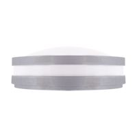 CGC Lighting STAX Round Grey LED Outdoor Wall Light Bulkhead with House Number Pack in White - thumbnail 3