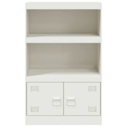 Berkfield Home Sideboard White 67x39x107 cm Steel - Size: 67 x 39 x 107 cm - thumbnail 6