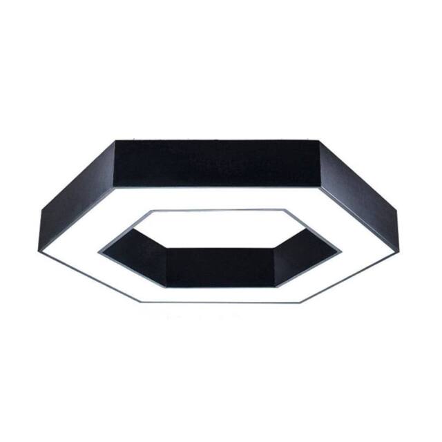 ENER-J HexaGlow Hollow Hexagon LED Light 50W CCT in Black - image 1
