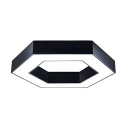 ENER-J HexaGlow Hollow Hexagon LED Light 50W CCT in Black - thumbnail 1