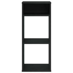 Berkfield Home Decorative Book Cabinet Black 34x31x80 cm Engineered Wood - Size: 34 x 31 x 80 cm - thumbnail 4