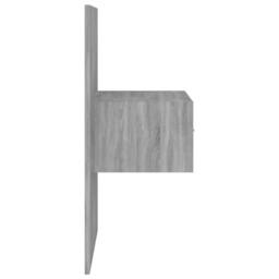 Berkfield Home Bed Headboard with Cabinets Grey Sonoma Engineered Wood - thumbnail 5