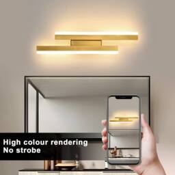Pheashine Gold 40cm Scandinavian LED Wall Lamp 16W 3000K Warm White Acrylic - thumbnail 5