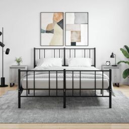Berkfield Home Bedside Cabinets 2 pcs Grey Sonoma 40x30x50 cm Engineered Wood - Size: 40 x 30 x 50 cm - thumbnail 1