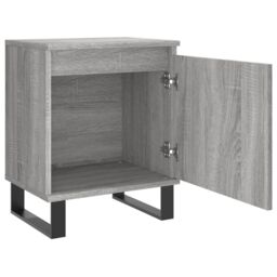 Berkfield Home Bedside Cabinets 2 pcs Grey Sonoma 40x30x50 cm Engineered Wood - Size: 40 x 30 x 50 cm - thumbnail 6