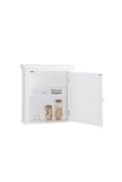 Teamson Home Bathroom Stratford Wooden Mirrored Medicine Cabinet White - thumbnail 6