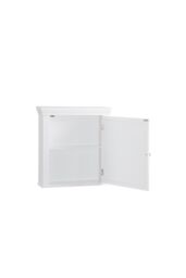 Teamson Home Bathroom Stratford Wooden Mirrored Medicine Cabinet White - thumbnail 5