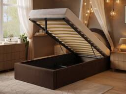 Flair Ava Single Ottoman Bed in Brown - thumbnail 2