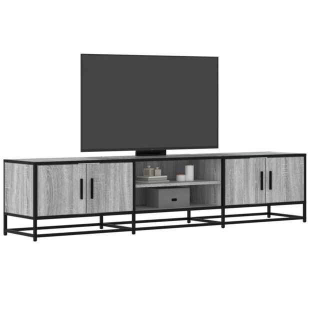 Berkfield Home TV Cabinet Grey Sonoma 180x35x41 cm Engineered Wood - Size: 180 x 35 x 41 cm - image 1