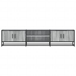 Berkfield Home TV Cabinet Grey Sonoma 180x35x41 cm Engineered Wood - Size: 180 x 35 x 41 cm - thumbnail 4