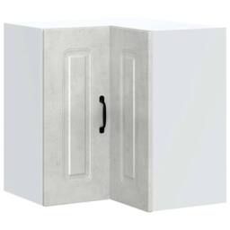 Berkfield Home Kitchen Wall Corner Cabinet Kalmar Concrete Grey Engineered Wood - thumbnail 3