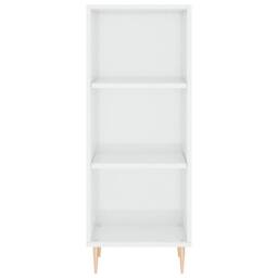 Berkfield Home Sideboard High Gloss White 34.5x32.5x90 cm Engineered Wood - thumbnail 4