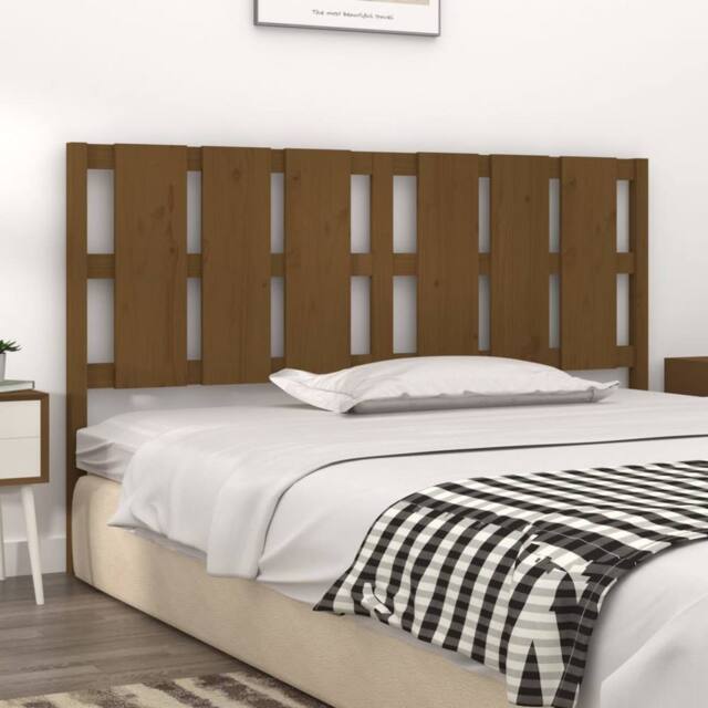 Berkfield Home Beautiful Bed Headboard Honey Brown 165.5x4x100 cm Solid Wood Pine - image 1