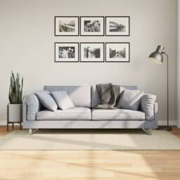 Berkfield Home Rug HUARTE Short Pile Soft & Washable Cream 100x200 cm - Size: Medium - thumbnail 2