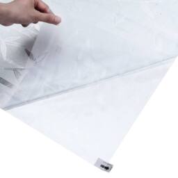Berkfield Home Window Film Frosted Bamboo Pattern 45x500 cm PVC in White - thumbnail 6