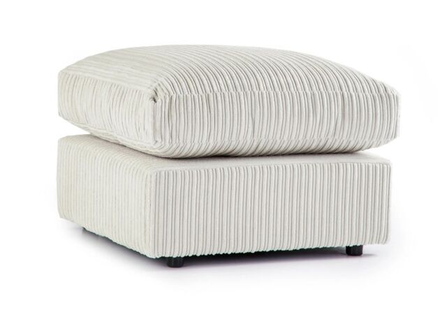 Snugg Furniture UK Limited Milo Jumbo Cord Fabric Footstool in Cream - image 1