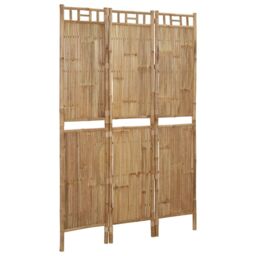 Berkfield Home 3-Panel Room Divider Bamboo 120x180 cm in Brown - thumbnail 2