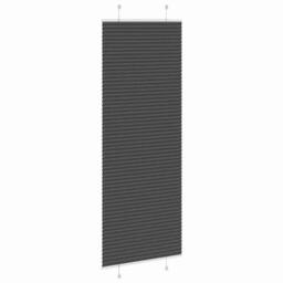Berkfield Home Pleated Blind Black 70x200 cm Fabric Width 69.4 cm Polyester - thumbnail 4