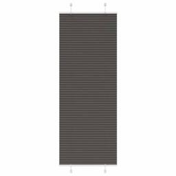 Berkfield Home Pleated Blind Black 70x200 cm Fabric Width 69.4 cm Polyester - thumbnail 2
