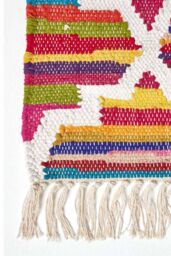 Homescapes Amsterdam Handwoven Cotton Chindi Kilim Hall Runner, 66 x 200 cm - Size: 66 cm x 200 cm - thumbnail 3