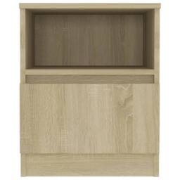 Berkfield Home Bed Cabinets 2 pcs Sonoma Oak 40x40x50 cm Engineered Wood in Natural - Size: 40 x 40 x 50 cm - thumbnail 4