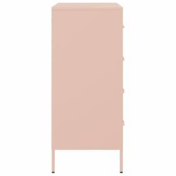 Berkfield Home Sideboard Pink 68x39x89 cm Steel - Size: 68 x 39 x 89 cm - thumbnail 7