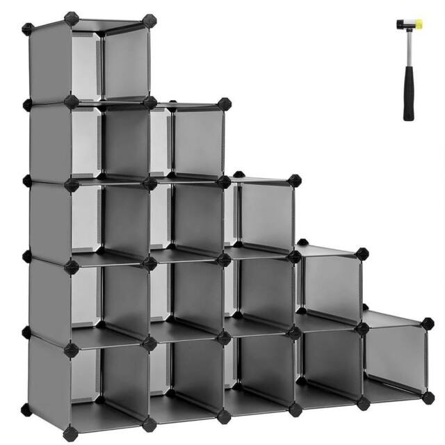 Kelvenix 16-Cube Storage Unit Grey - Size: 0.6m2 - image 1
