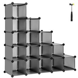 Kelvenix 16-Cube Storage Unit Grey - Size: 0.6m2 - thumbnail 1