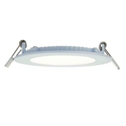 Netlighting Siriodisc Recessed Downlight 6W Matt White Paint & Frosted Acrylic in Black