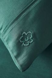 Ted Baker 'TB Plain Dye' Standard Pillowcase in Dark Green - Size: Standard Pillow Case - thumbnail 2