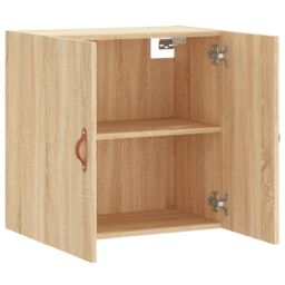 Berkfield Home Wall Cabinet Sonoma Oak 60x31x60 cm Engineered Wood in Brown - Size: 60 x 31 x 60 cm - thumbnail 6