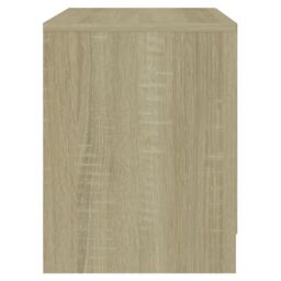 Berkfield Home Bedside Cabinets 2 pcs Sonoma Oak 45x34.5x44.5 cm Engineered Wood in Brown - thumbnail 6