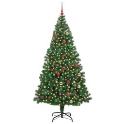 Berkfield Home Artificial Christmas Tree with 300 LEDs with Stand Green 180 cm - thumbnail 2