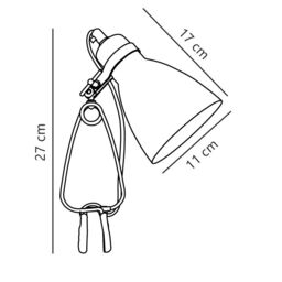 Nordlux Modern Indoor Clamp Lamp White Metal E14 Adjustable Head - Mains Powered, IP20 - thumbnail 2