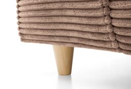 Abakus Direct Jumbo Corner Sofa Brown Right - thumbnail 6