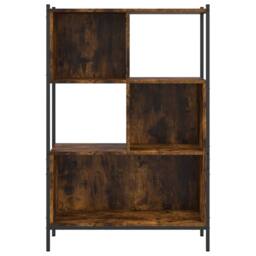 Berkfield Home Bookcase Smoked Oak 72x28x109 cm Engineered Wood in Brown - Size: 72 x 28 x 109 cm - thumbnail 5