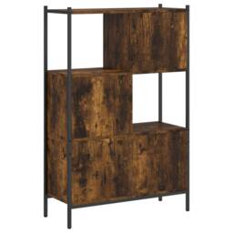 Berkfield Home Bookcase Smoked Oak 72x28x109 cm Engineered Wood in Brown - Size: 72 x 28 x 109 cm - thumbnail 7