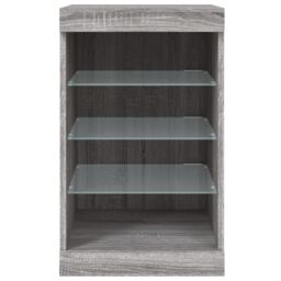 Berkfield Home Sideboard with LED Lights Grey Sonoma 41x37x67 cm - Size: 41 x 37 x 67 cm - thumbnail 6
