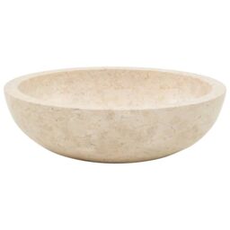 Berkfield Home Sink 40x12 cm Marble Cream - thumbnail 3