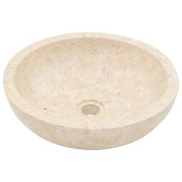Berkfield Home Sink 40x12 cm Marble Cream - thumbnail 2